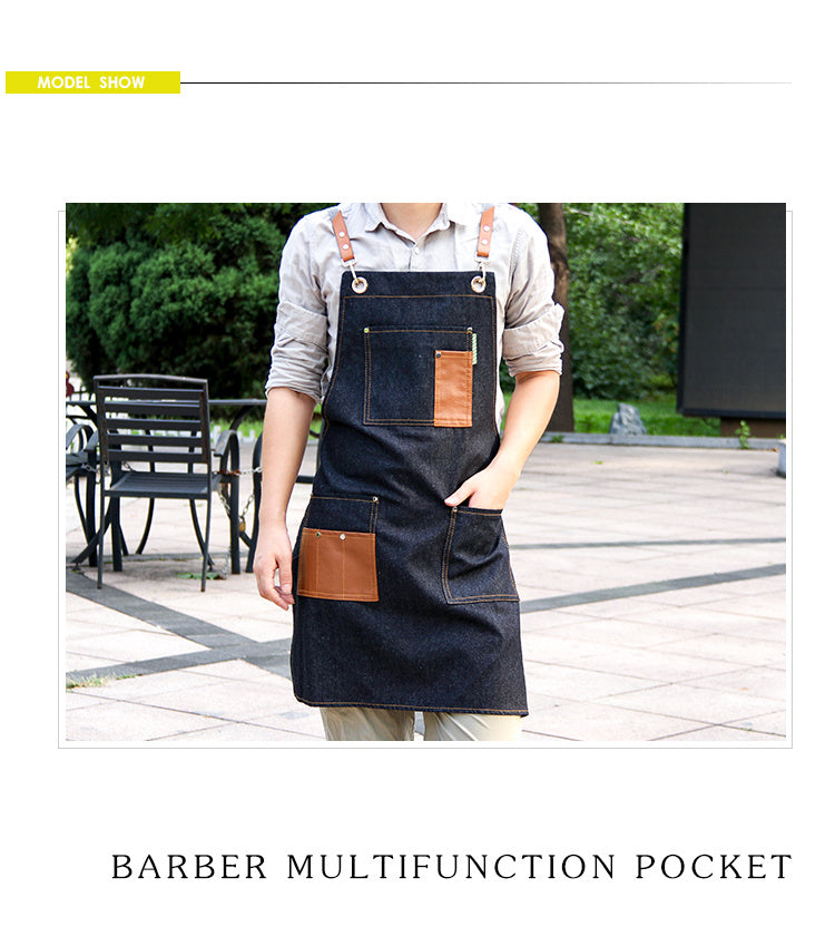 Men’s Apron – Korean Style | Anti-Fouling & Comfortable for Cooking and Gardening