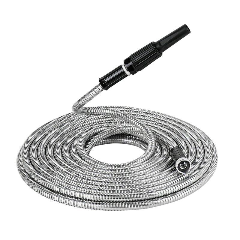 Metal Garden Hose – Stainless Steel | Flexible, Durable & Leak-Proof