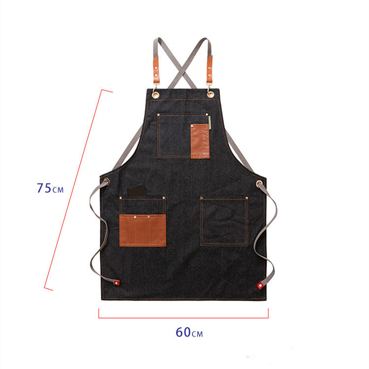 Men’s Apron – Korean Style | Anti-Fouling & Comfortable for Cooking and Gardening