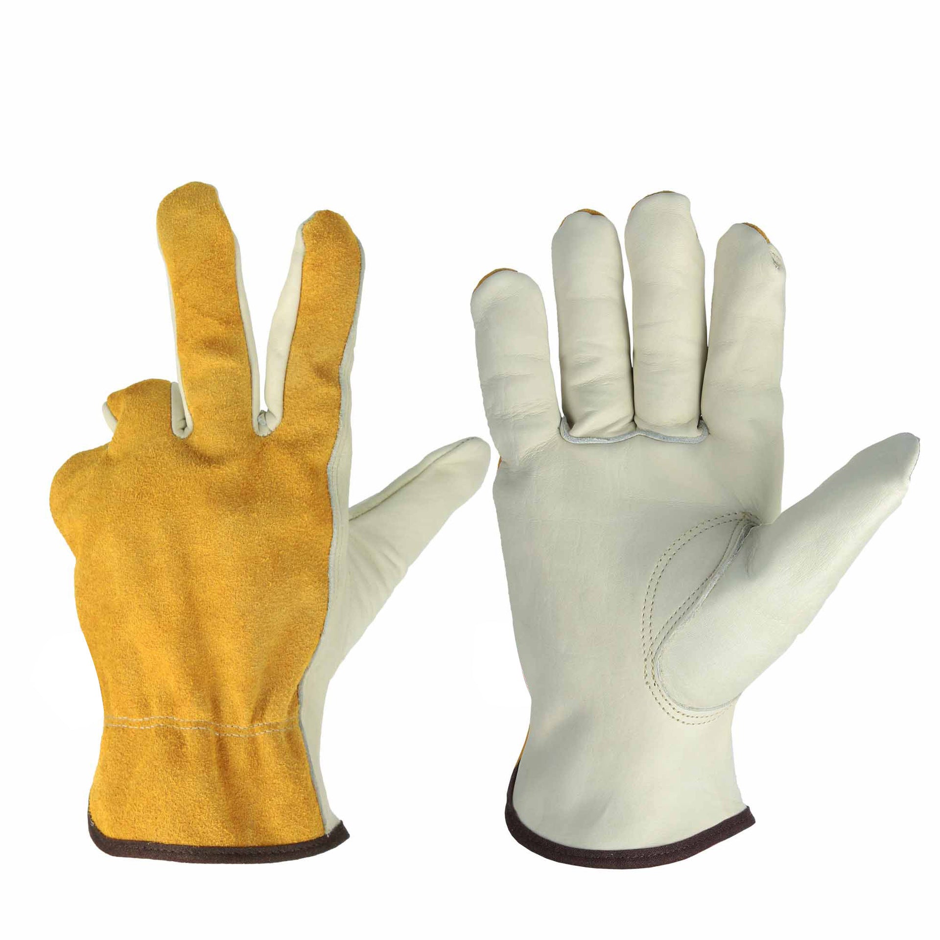 Gants de Jardinage en Cuir de Vache – Durables & Confortables