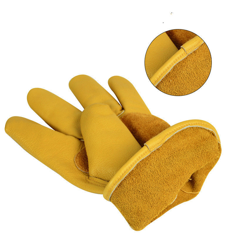 Cowhide Leather Welding Gloves | Durable, Heat-Resistant & Comfortabl