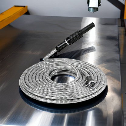 Tuyau de Jardin Métallique – Acier Inoxydable | Flexible, Durable & Étanche