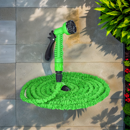 Tuyau d’Arrosage Extensible avec 7 Modes de Pulvérisation – Durable & Flexible