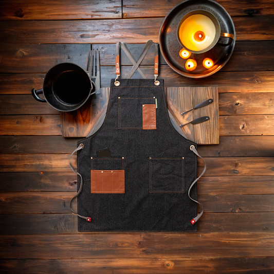 Tablier Homme – Style Coréen | Anti-Salissure et Confortable pour la Cuisine et le Jardinage