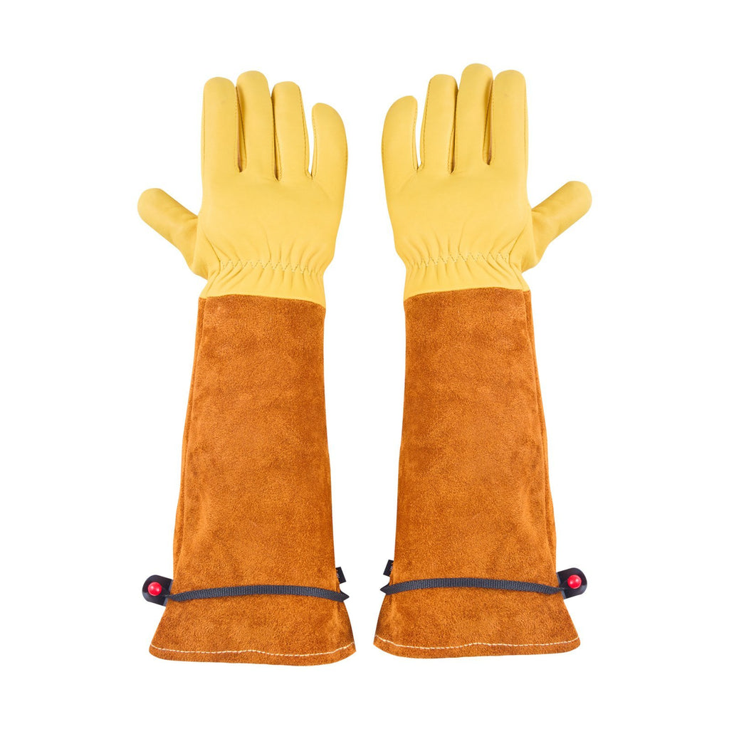 Gardening Gloves – Thorn Proof Long Leather Rose Pruning Gloves for Men & Women
