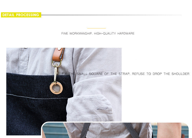 Men’s Apron – Korean Style | Anti-Fouling & Comfortable for Cooking and Gardening